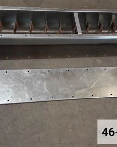 Auger extension 1.5m w/flange tube auger M152 pusch red M&M